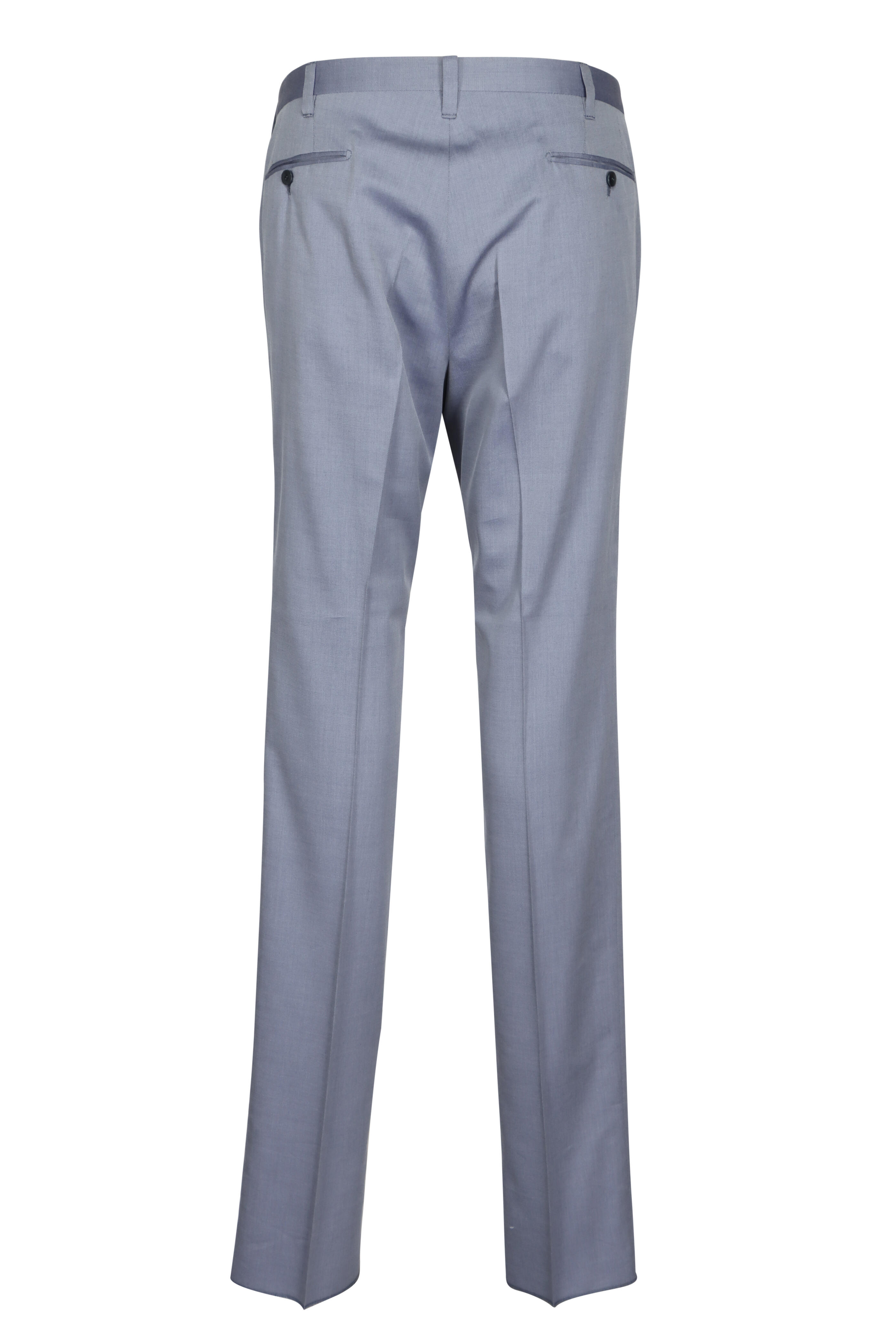 Cesare Attolini - Pale Blue Slim Fit Dress Pant - view 2