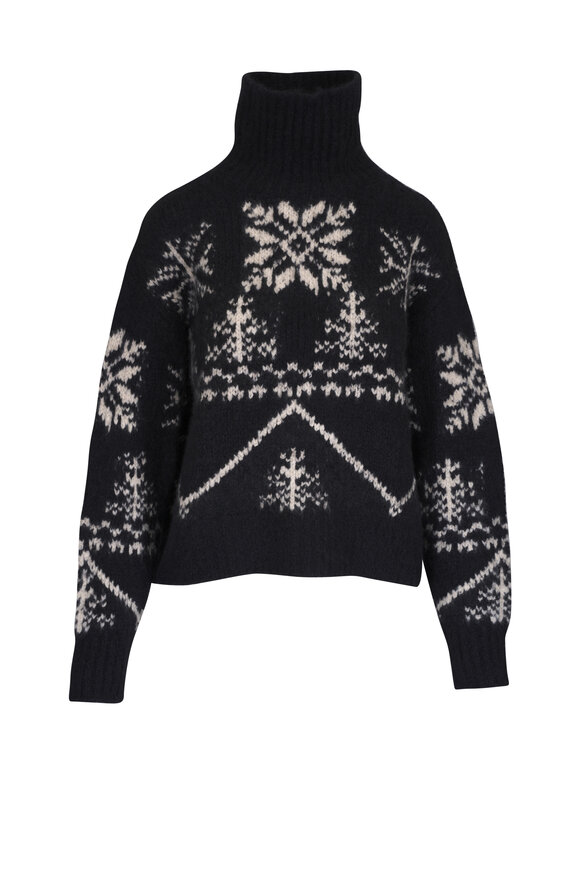 Nili Lotan Meredith Black Turtleneck Sweater