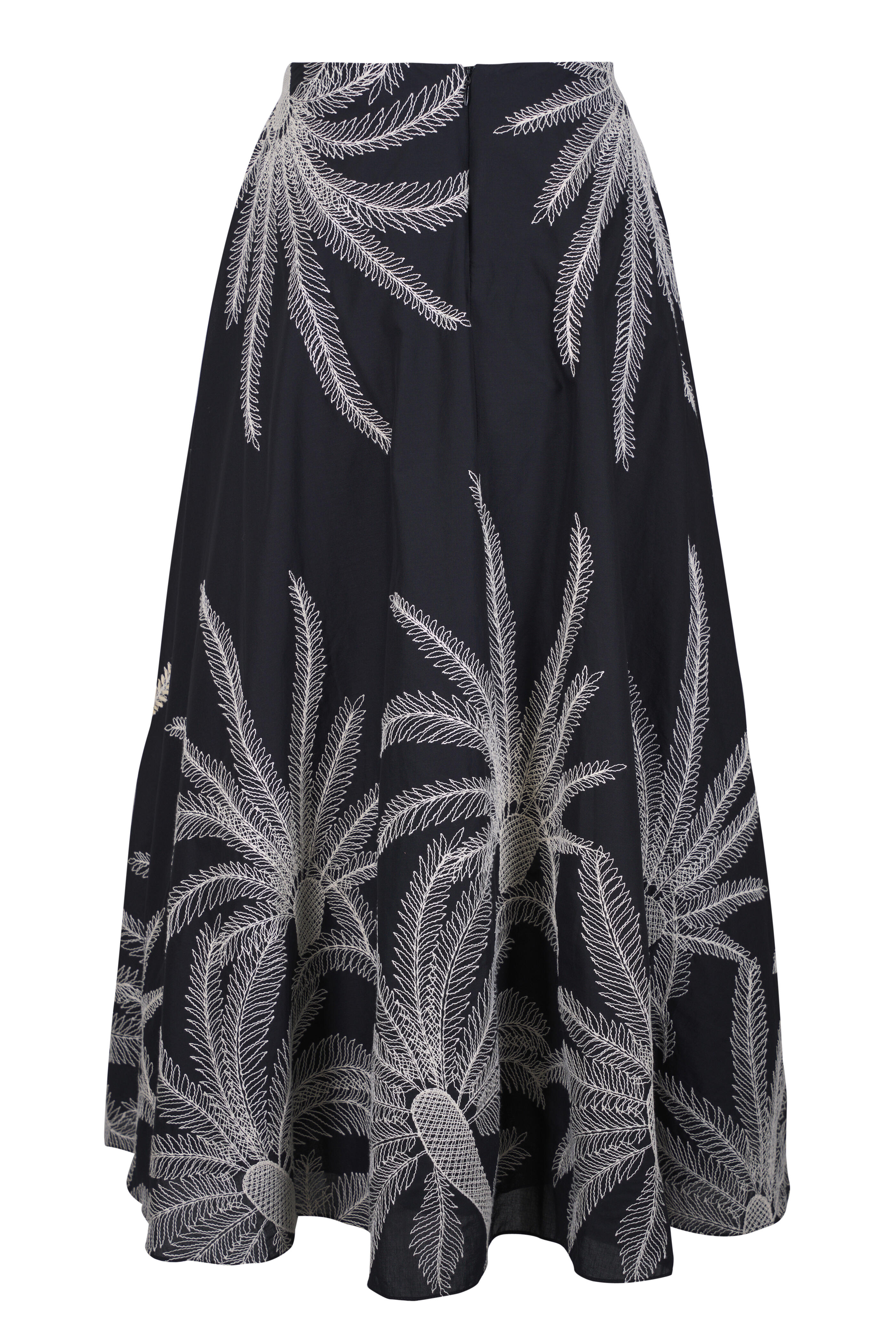 Johanna Ortiz - Pictographs Embroidered Cotton Skirt