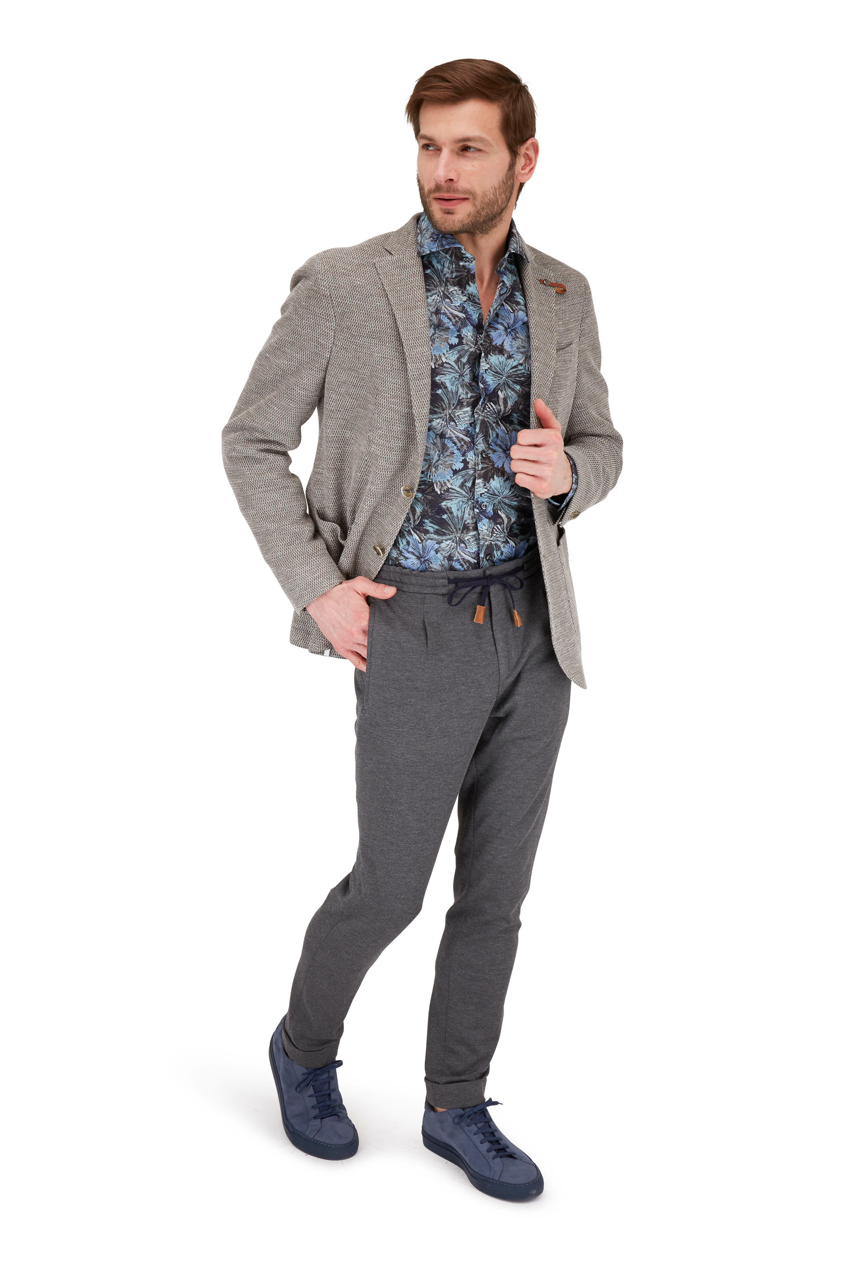 Baldessarini - Natural Cotton & Linen Textured Sportcoat