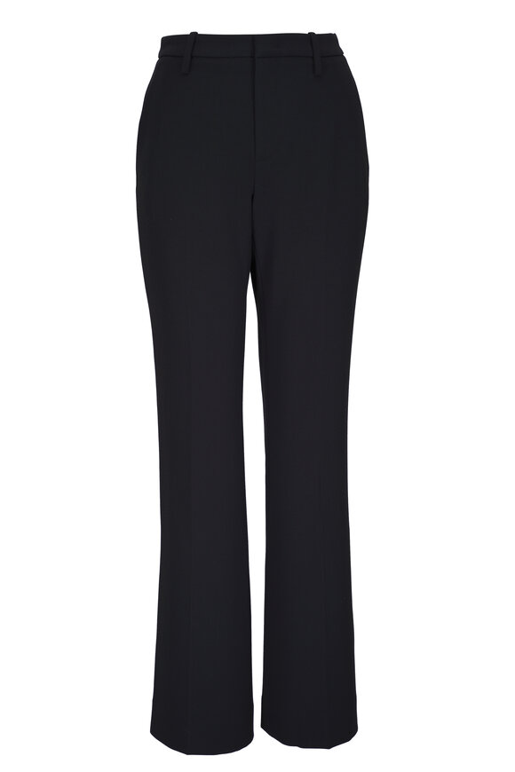 Vince Black Mid-Rise Tailored Flare Pant