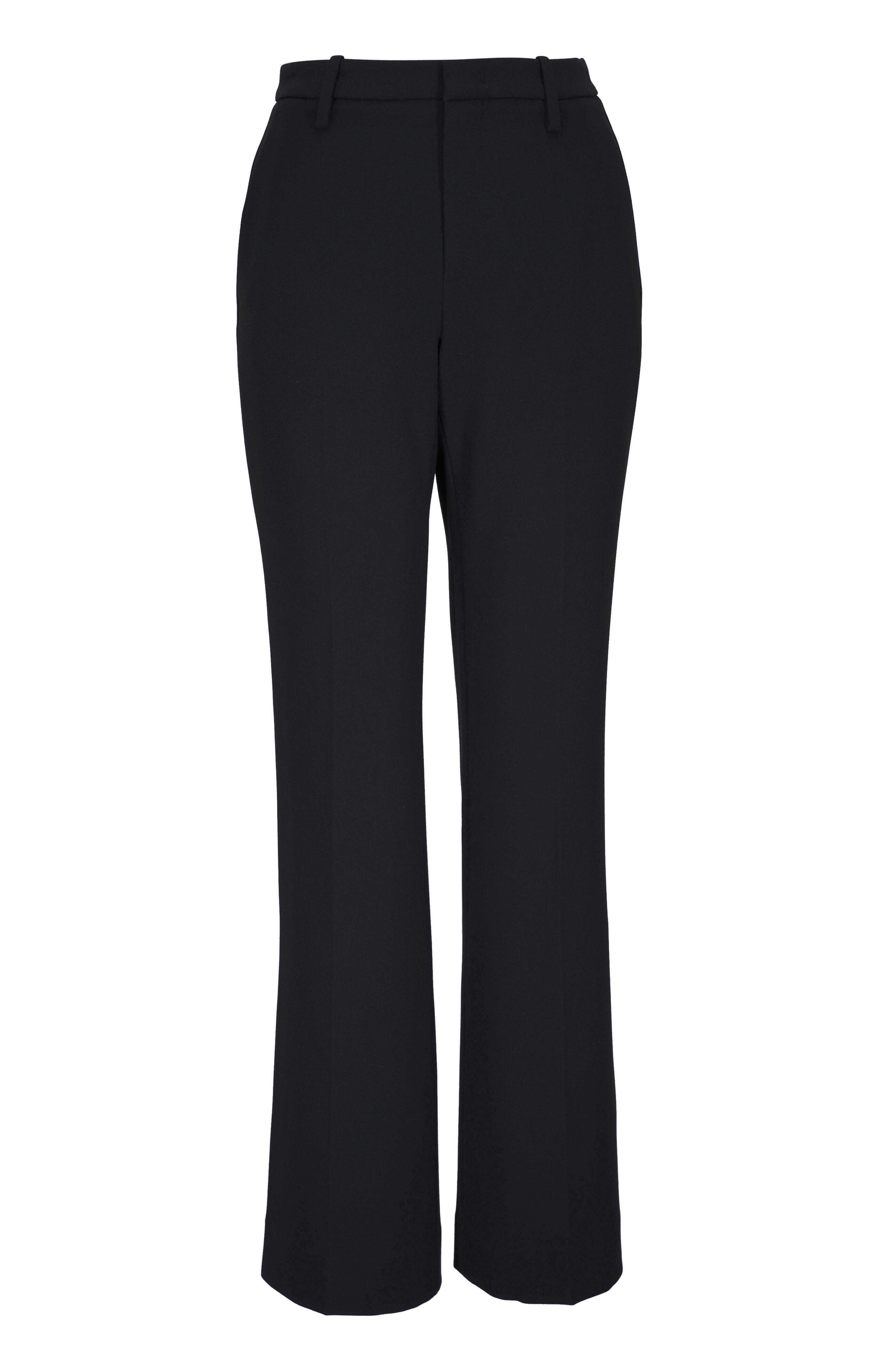 Ribbed-knit Flared Pants In Brown - Vince