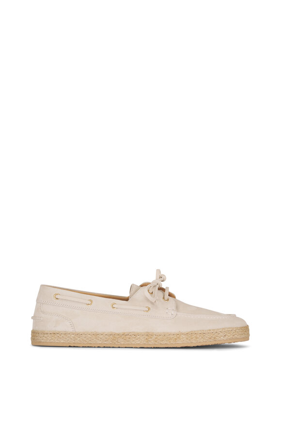 Brunello Cucinelli Sand Suede Boat Espadrille - view 3