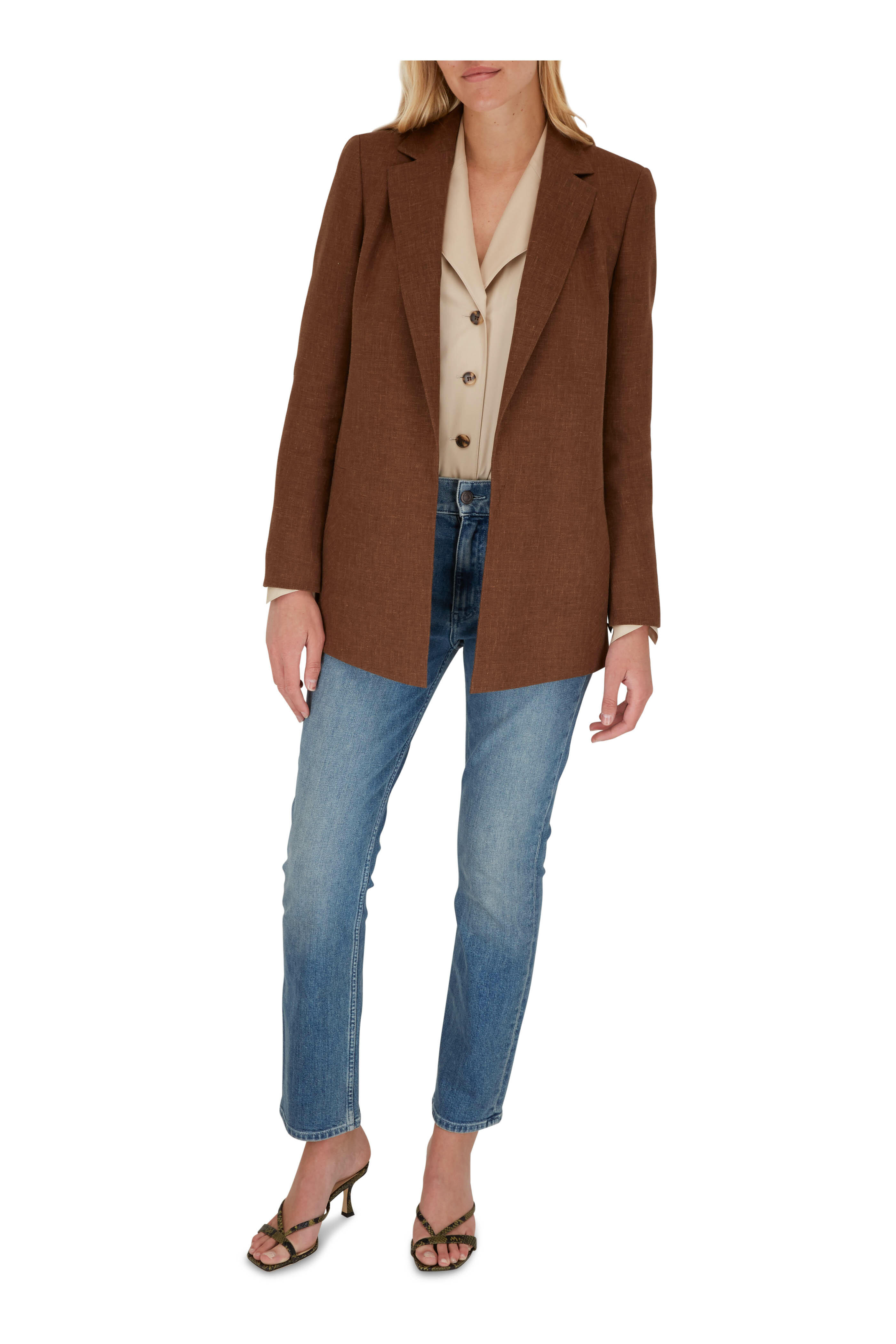 Lafayette 148 New York - Therese Almond Silk Blouse