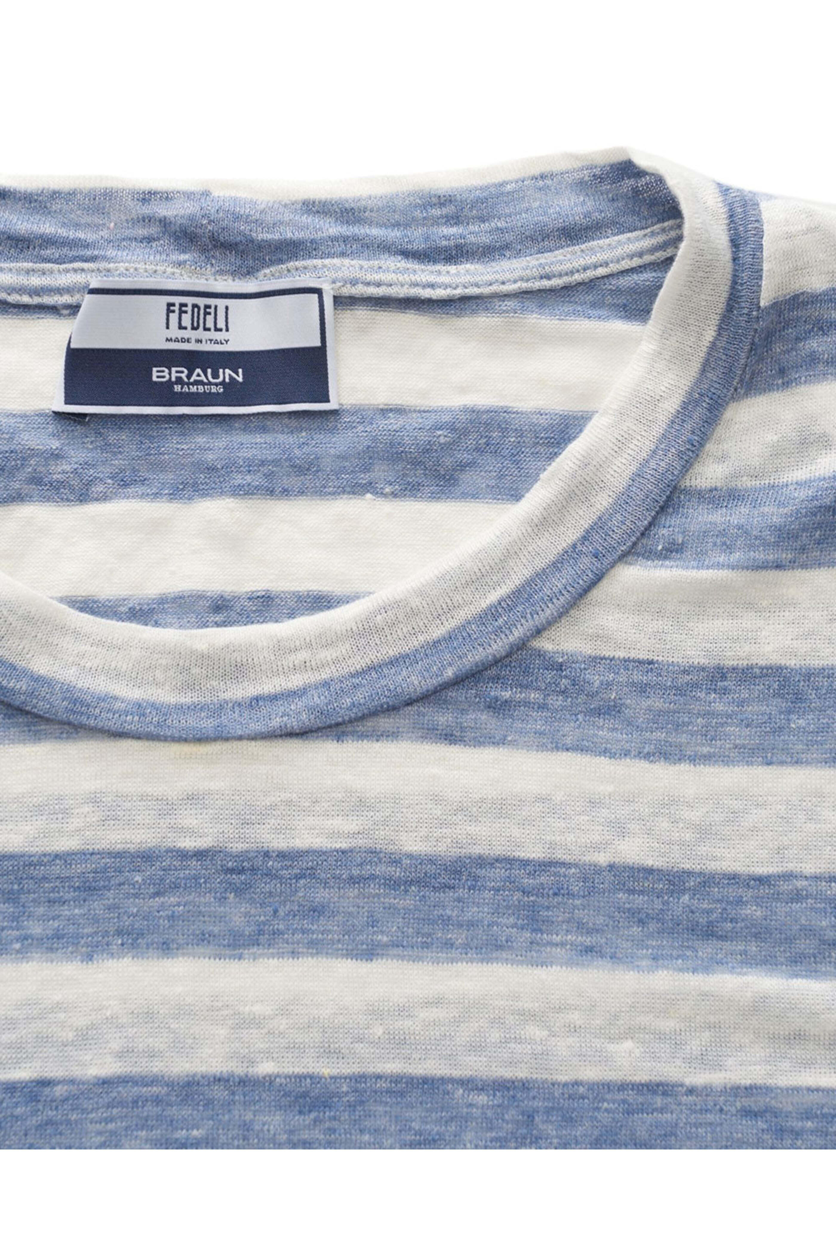Fedeli - Light Blue Stripe Extreme Jersey T-Shirt
