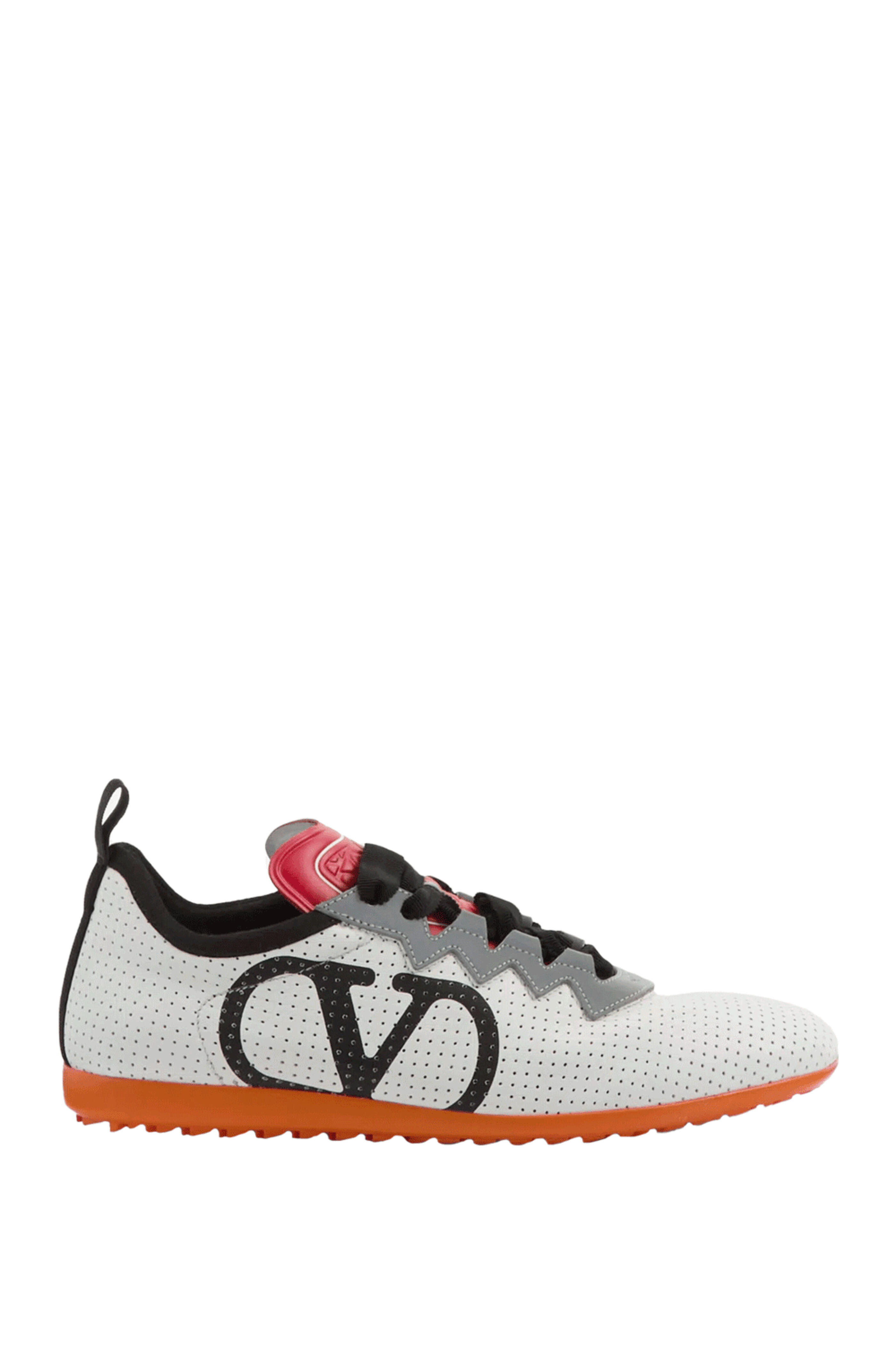 Valentino Garavani - Chromathon Orange Leather Tennis Shoe