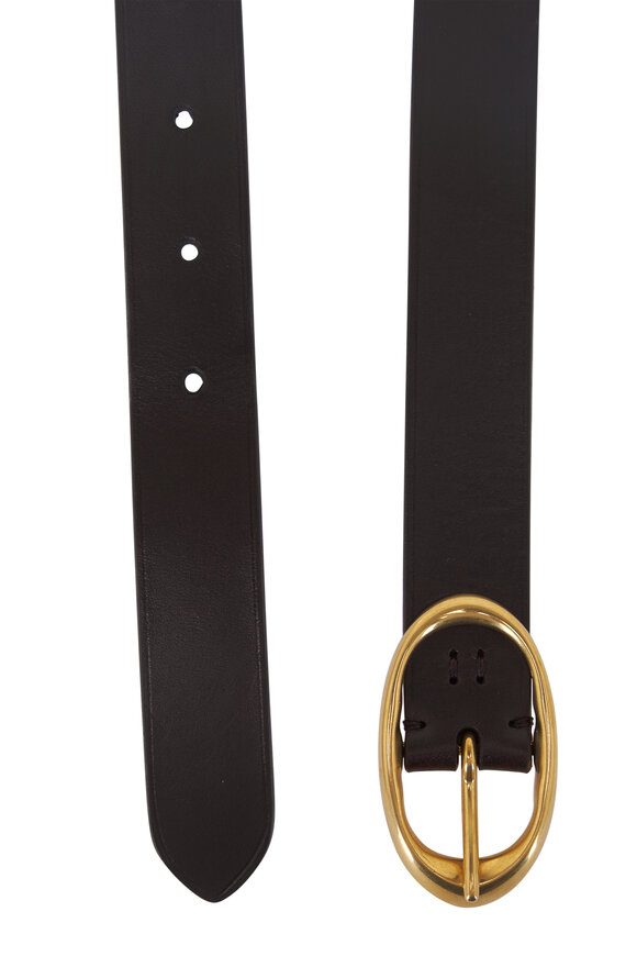 TWP Dakota Brown Narrow Leather Belt - view 2