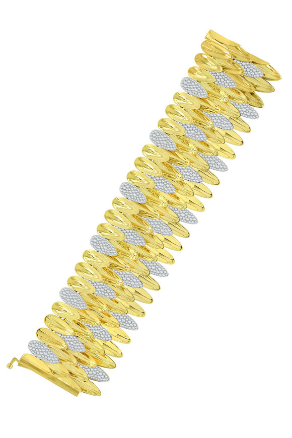 Sutra - 18K Yellow Gold Diamond Bracelet 