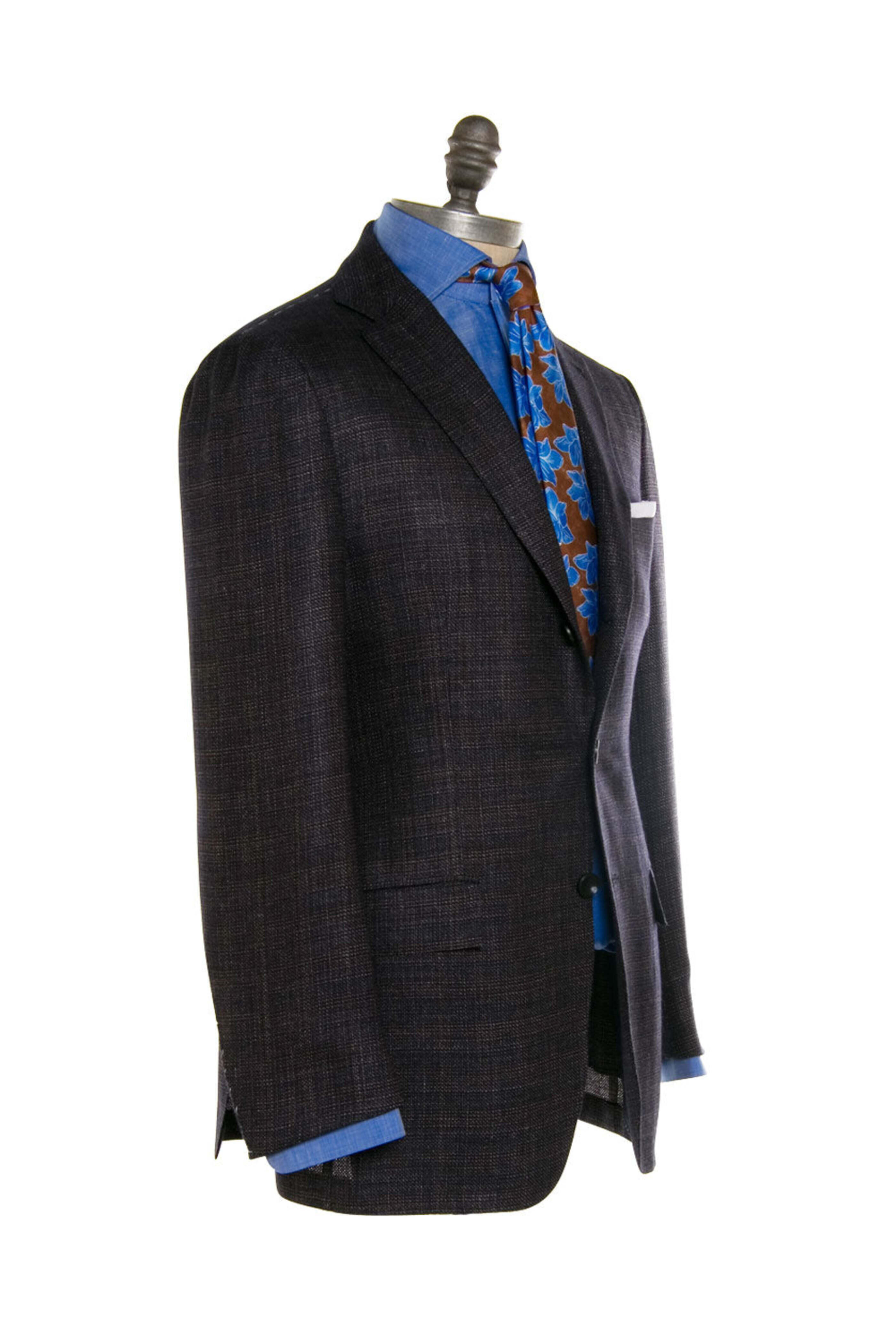 Kiton - Navy and Tan Melange Sportcoat