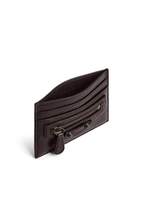 Balenciaga Le City Espresso Leather Card Holder - view 6