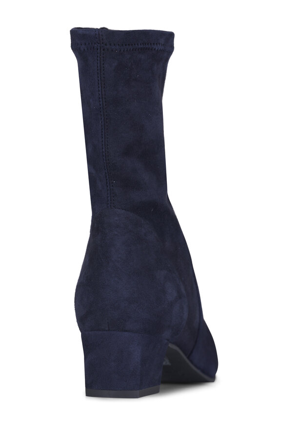Aquatalia Stassi Navy Suede Short Boot - view 4