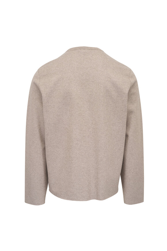 Loro Piana - Roadster Beige Cashmere Quarter Zip Pullover