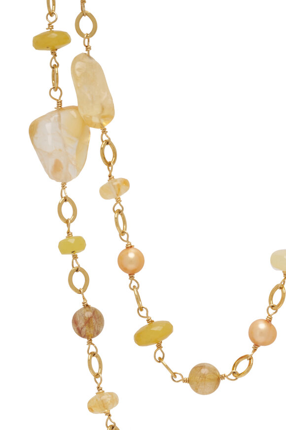 Cristina V. - Citrine Hand Link Necklace