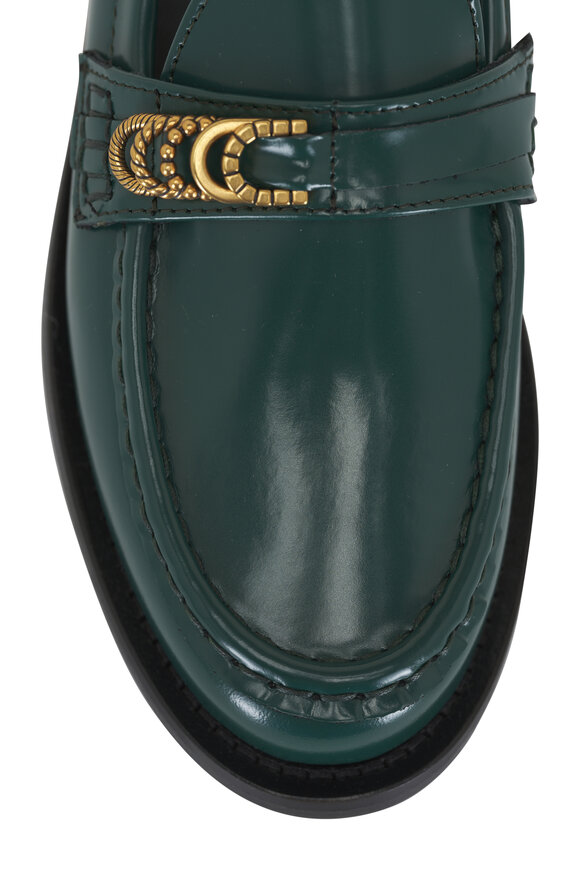 Dorothee Schumacher - Signature Shine Pine Green Loafer