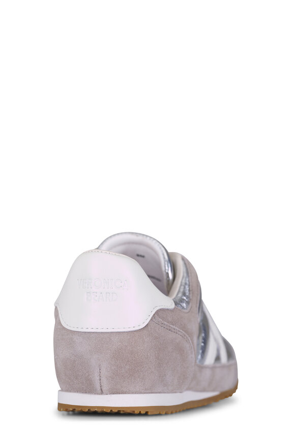 Veronica Beard Natalia Silver Gray Suede & Leather Sneaker - view 4