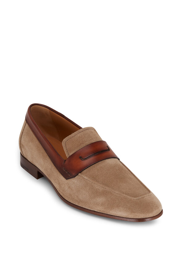 Berluti - Sporty Terracotta Suede Loafer | Mitchell Stores