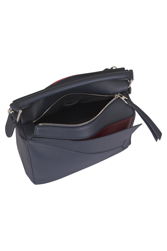 Loewe Puzzle Layers Multicolor Deep Navy Top Handle Bag - view 5