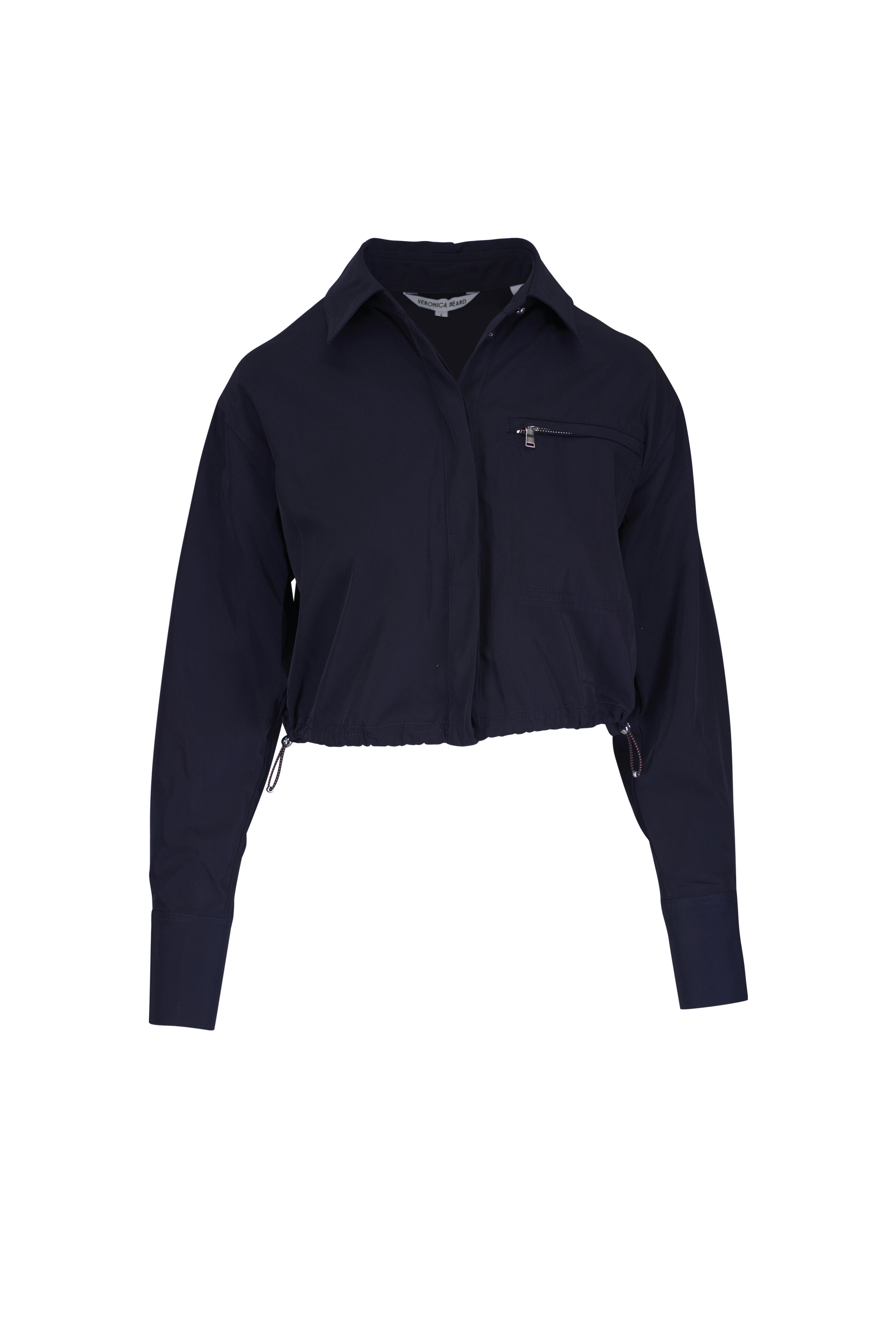 Veronica Beard - Wilfred Navy Bungee Button Up Shirt