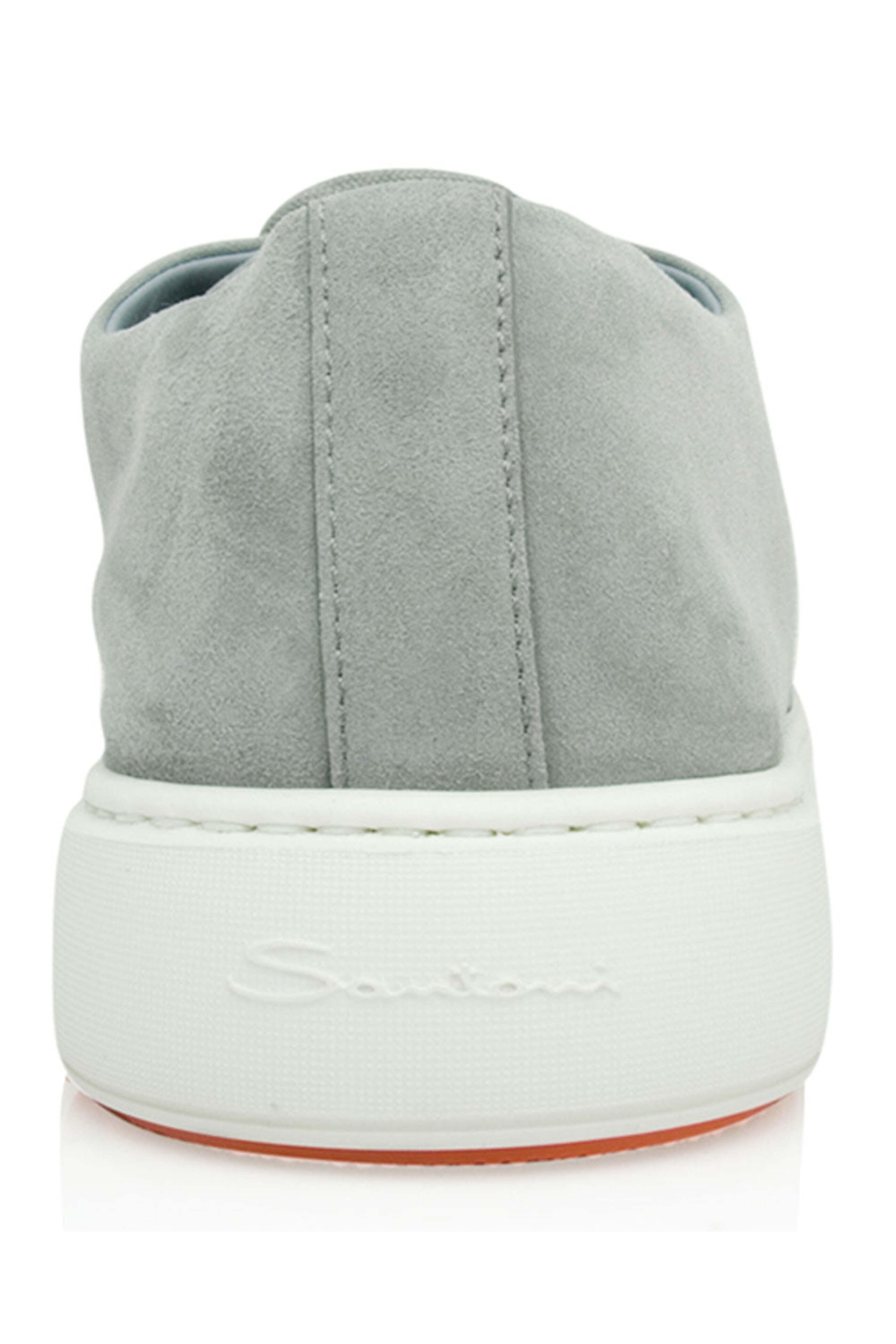 スニーカー Santoni Dove grey suede sneakers Santoni slip-on Suede Sneakers | Grey | FARFETCH