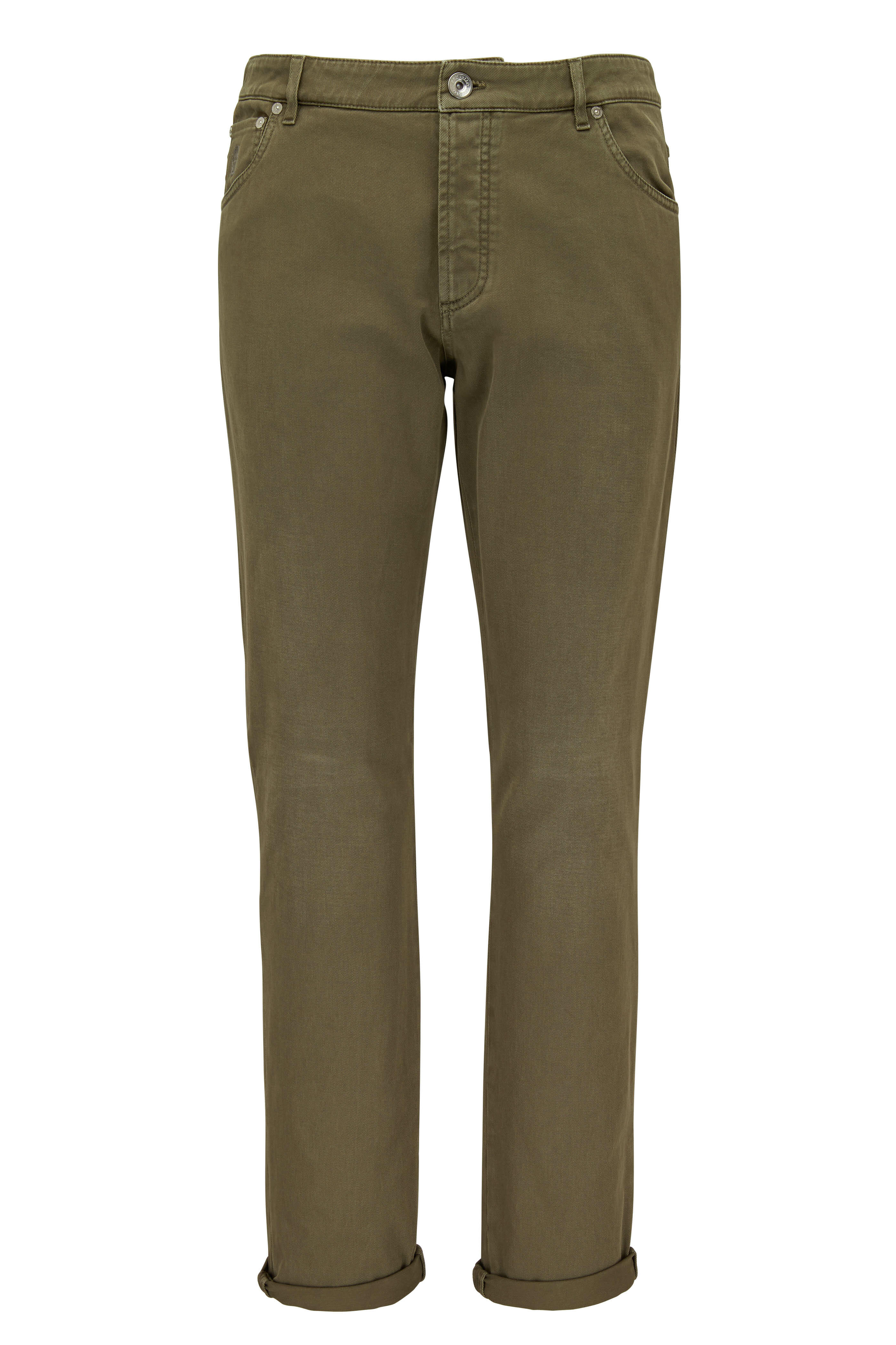 パンツ BRUNELLO CUCINELLI Monile pants Green Brunello cucinelli 'sparkling' pants available on julian