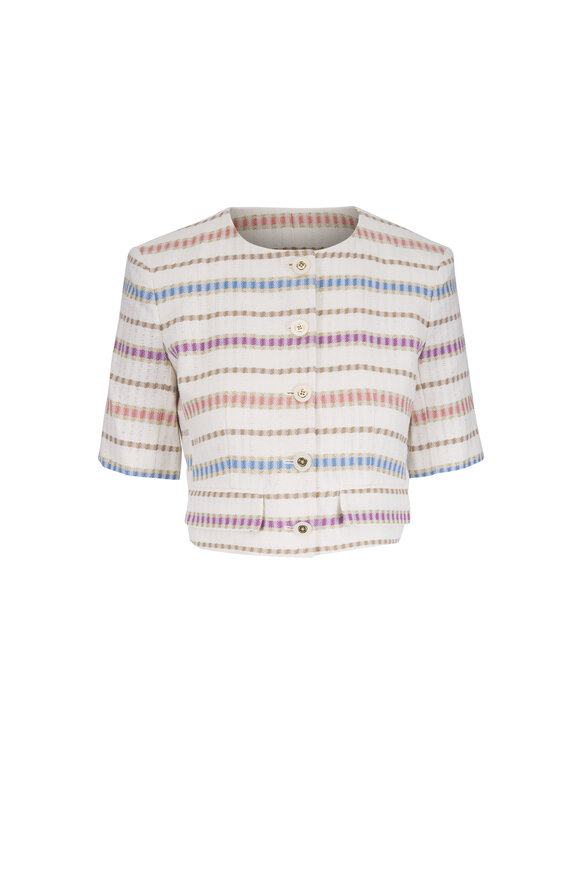 Veronica Beard Orville Ecru Multi Jacket - view 1