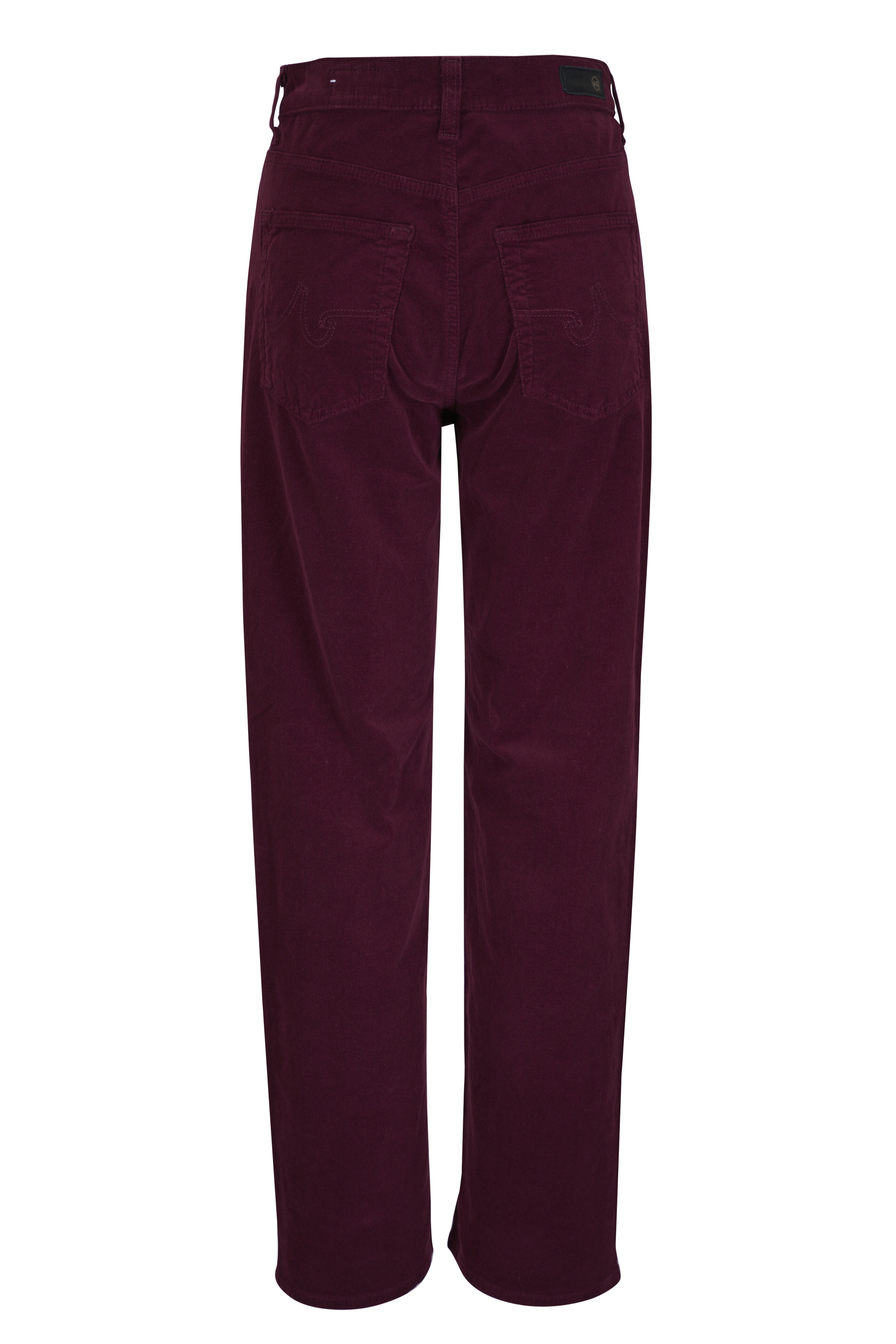 AG - Brinley Maroon Corduroy Straight Leg Jean
