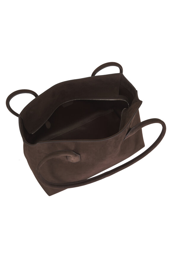 The Row Terrasse Brown Nubuck Leather Shoulder Bag - view 4