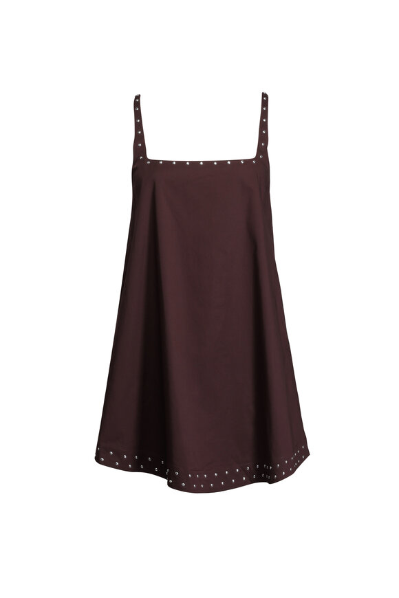 Staud Brio Earth Studded Mini Dress - view 1
