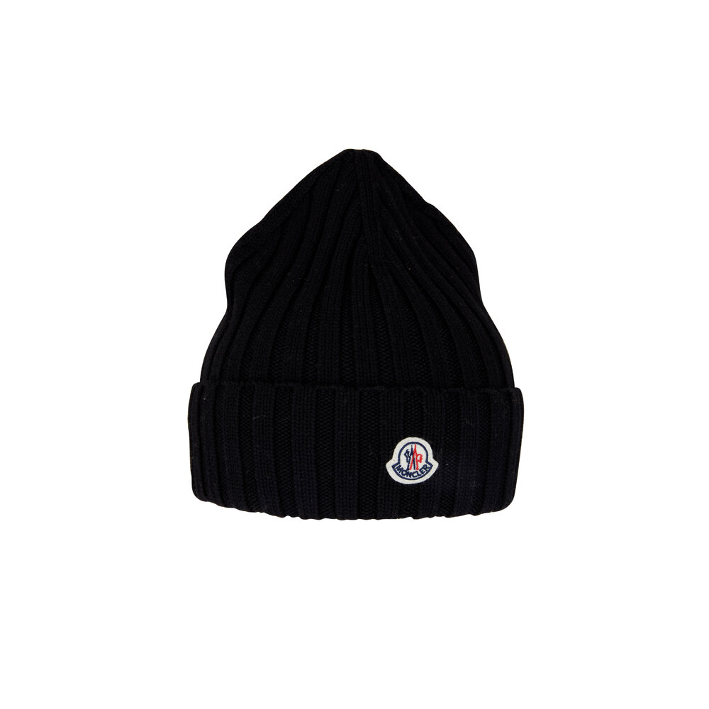 モンクレール　BERRETTO TRICOT KNITTED CAP 最終値下げ NWT Moncler Berretto Tricot Logo-Patch Beanie Wool