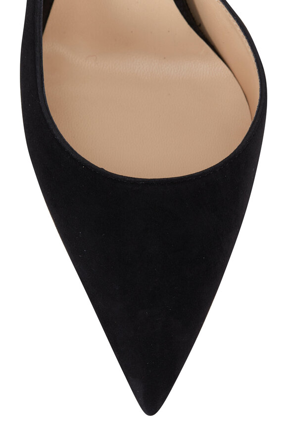 Jimmy Choo - Fetto Black Suede Slingback, 65mm