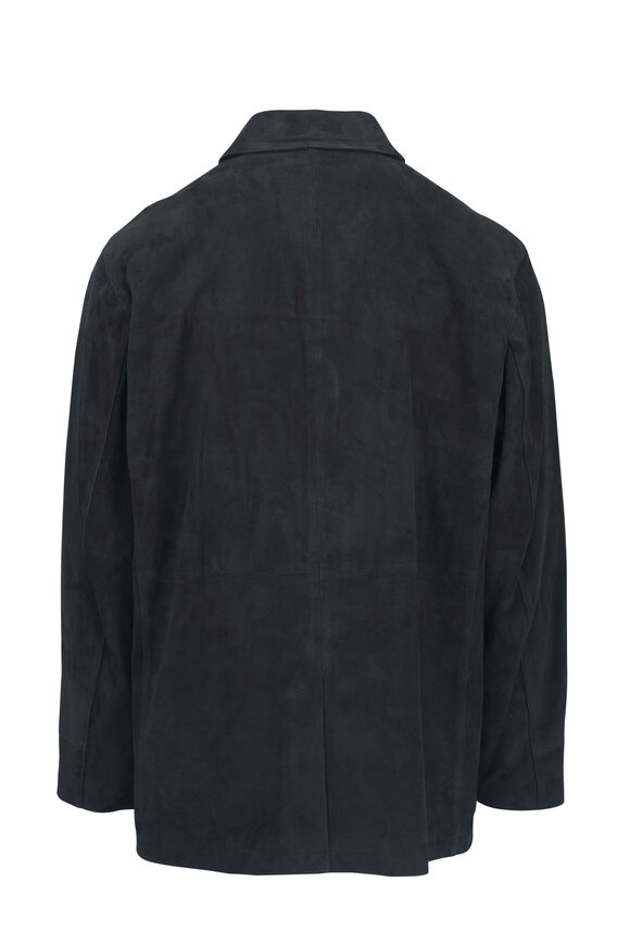 Vince - Black Suede Car Coat