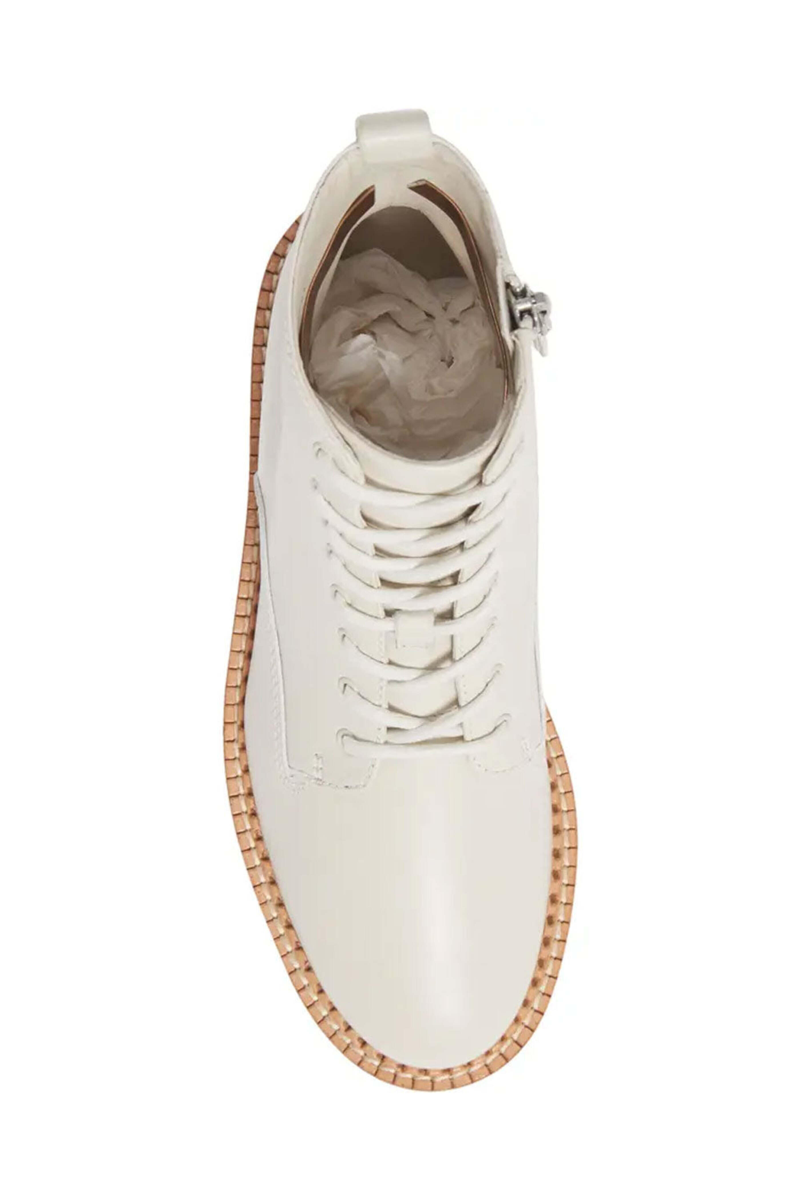 Vince - Cabria Lug Water Repellent Combat Boot in Opaline