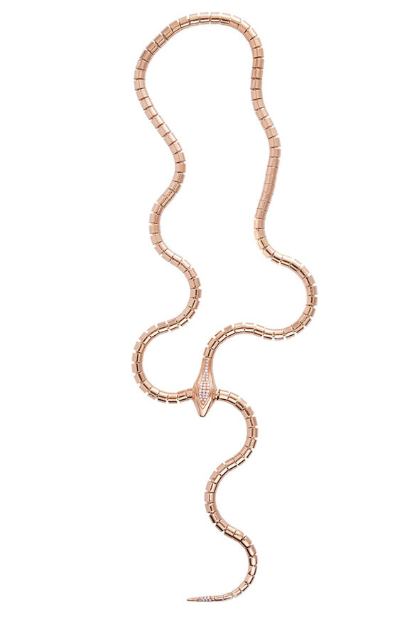 Sidney Garber - Wrap Around Snake Diamond Lariat