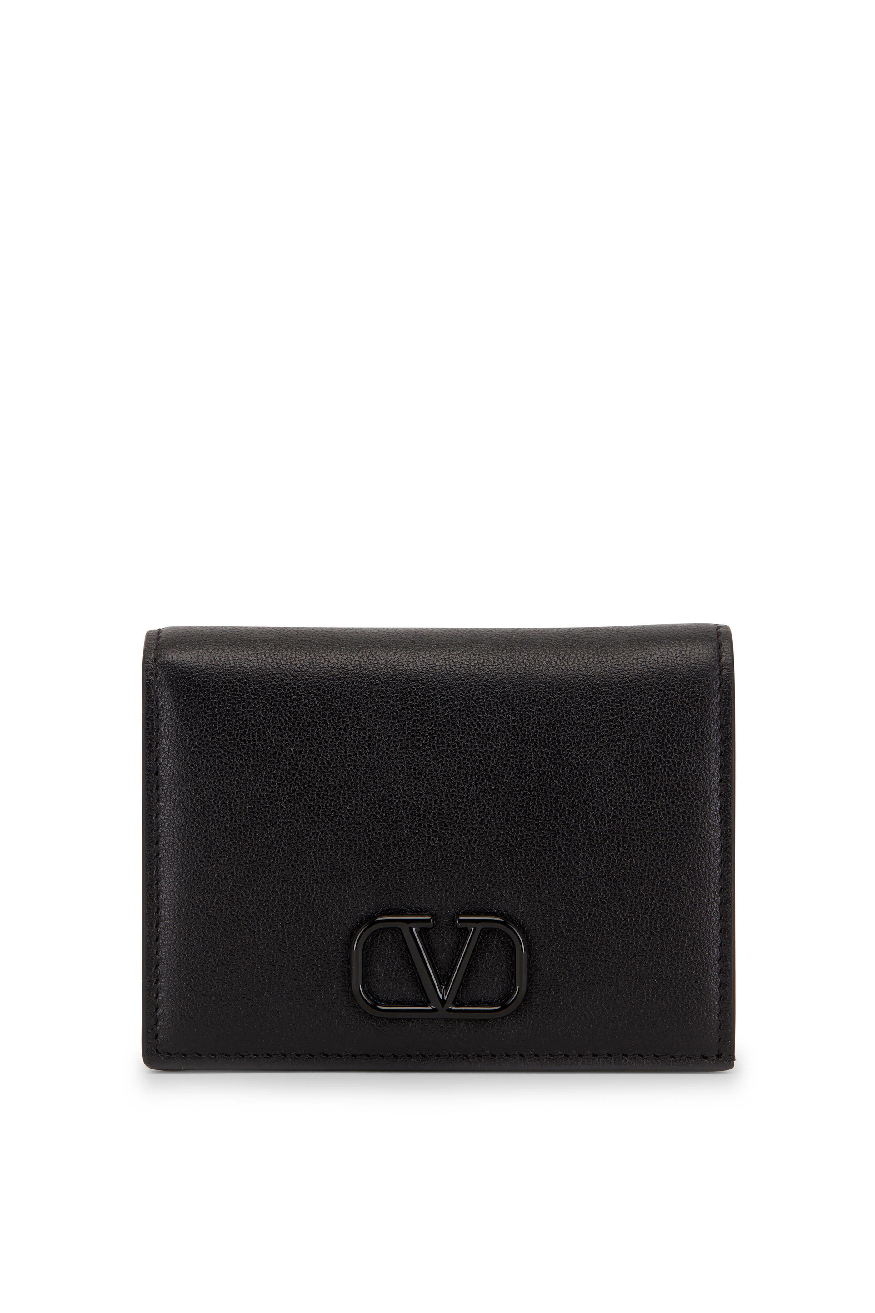 Valentino Garavani Vlogo Leather Card Case