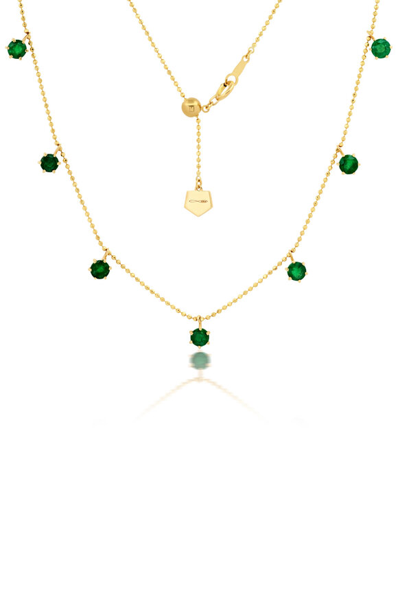 Graziela Gems - Emerald Floating Necklace