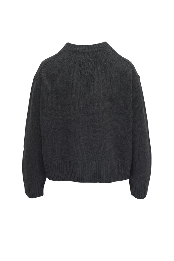 Nili Lotan - Haisley Dark Charcoal Mélange Wool Sweater