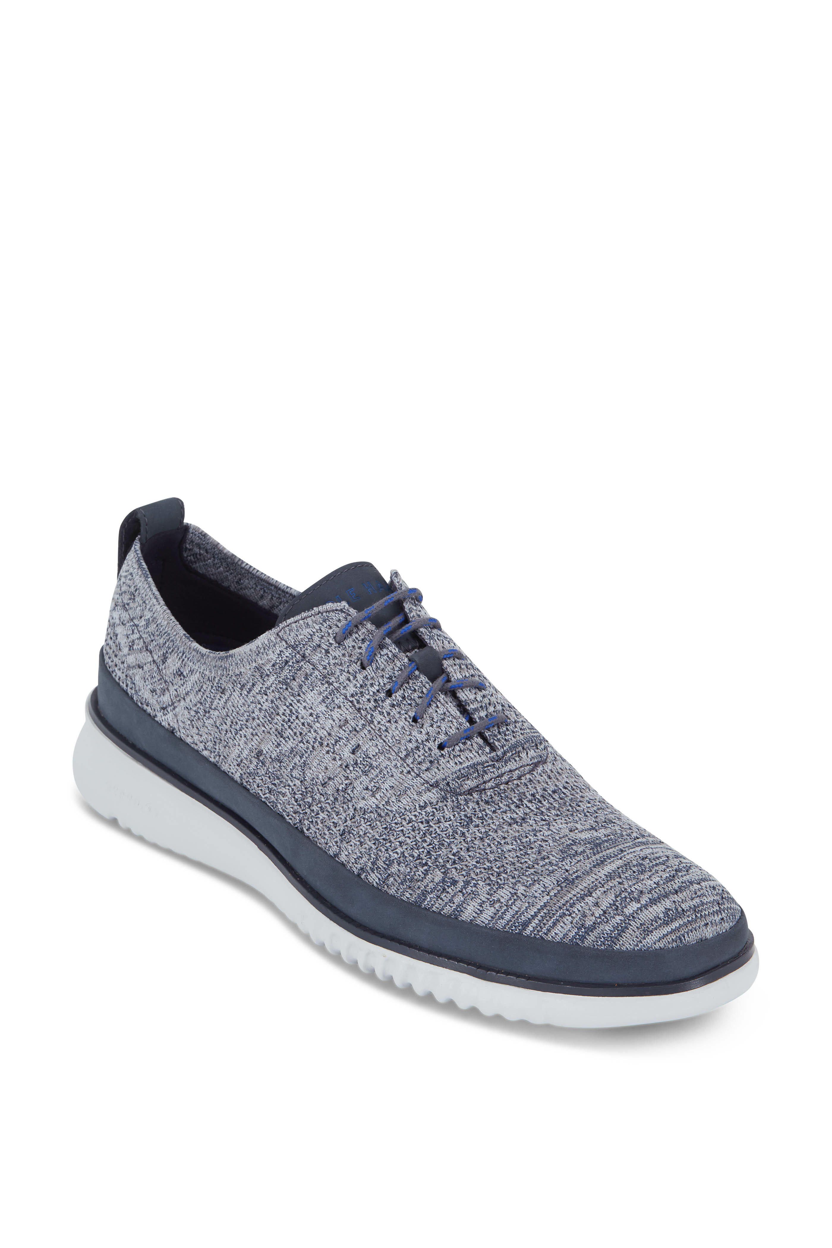 Cole Haan - Zerogrand Stitchlite Blue & Steel Knit Oxford