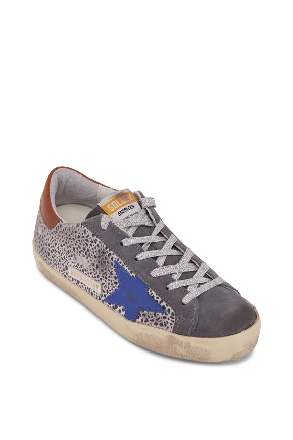Golden Goose - Super-Star Dark Gray & Blue Low Top Sneaker