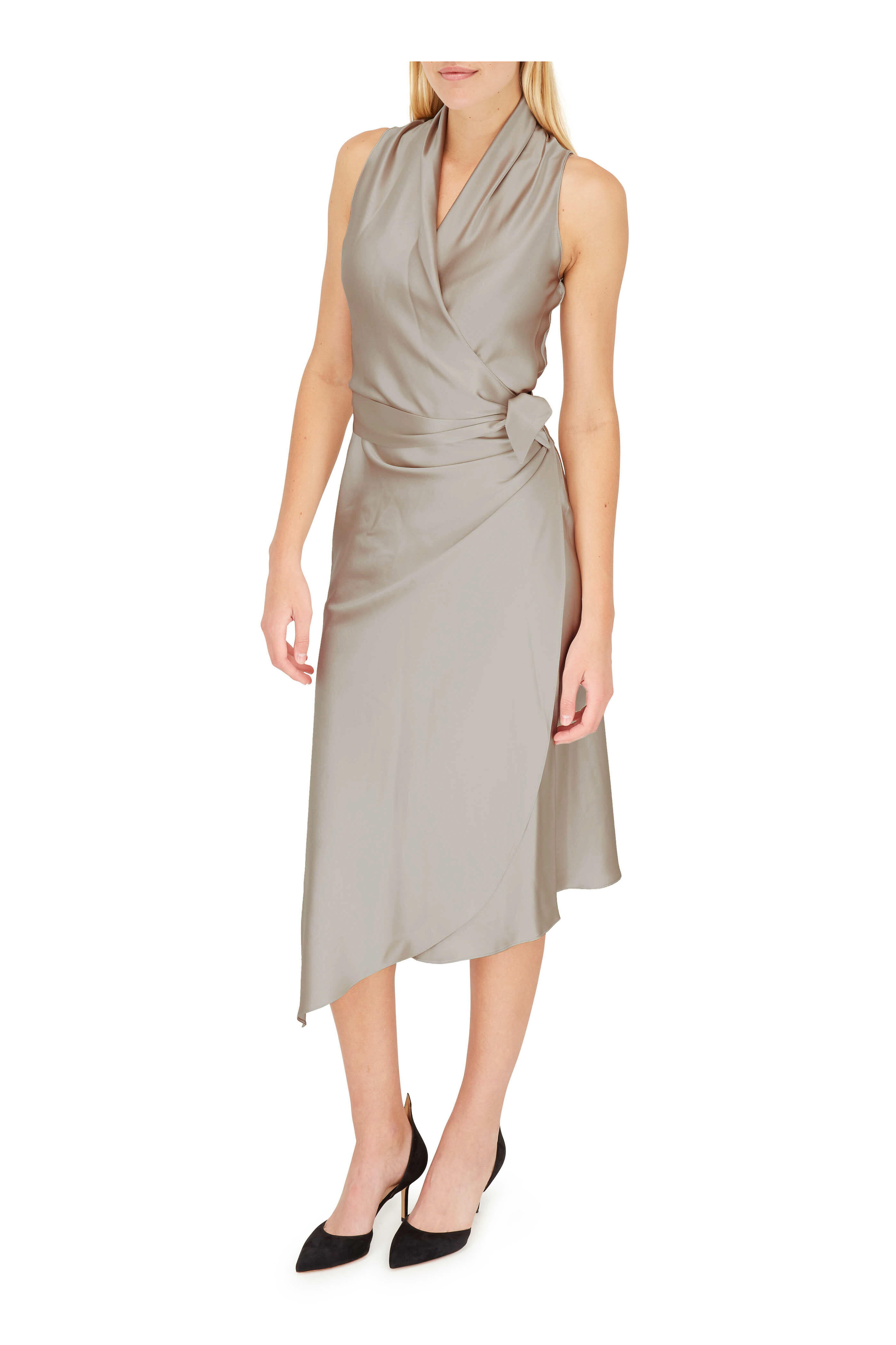 Francesco Russo - Black Suede D'Orsay Pump, 75mm