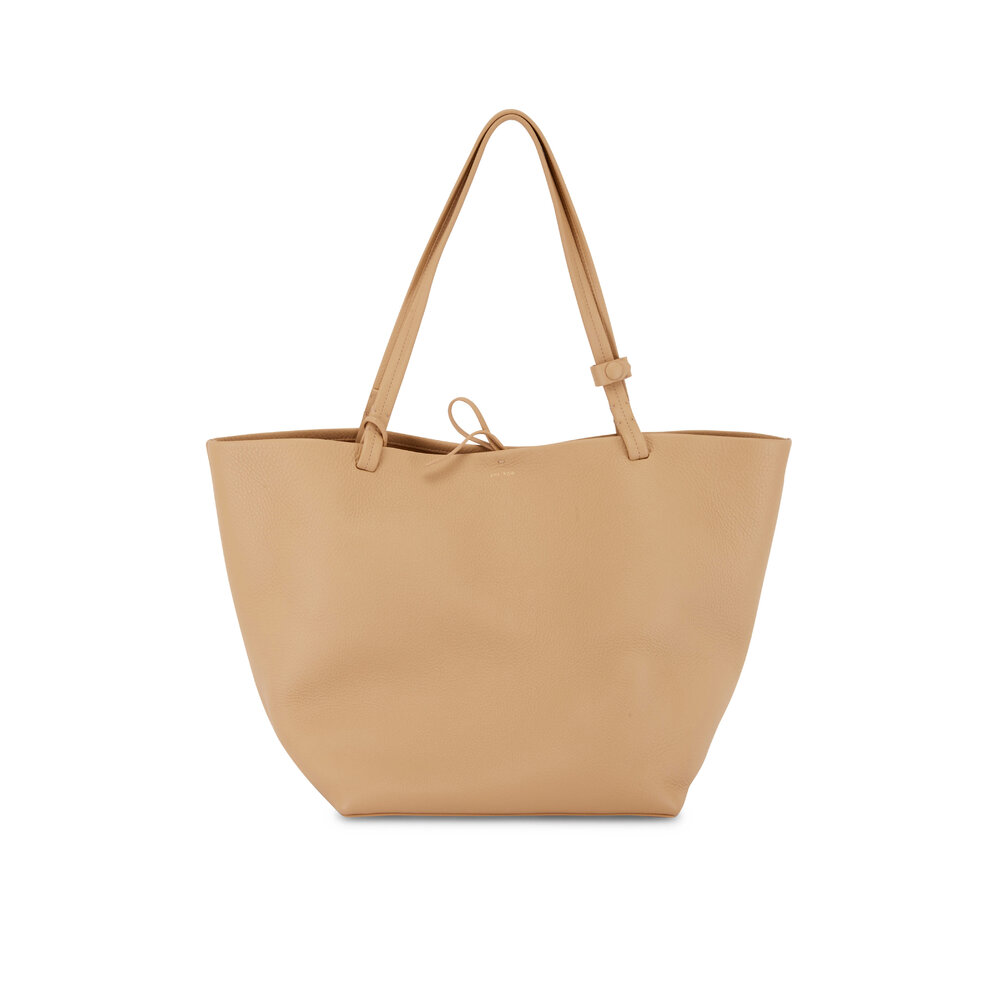 The Row - Park Tote Three Beige Leather Tote | Mitchell Stores