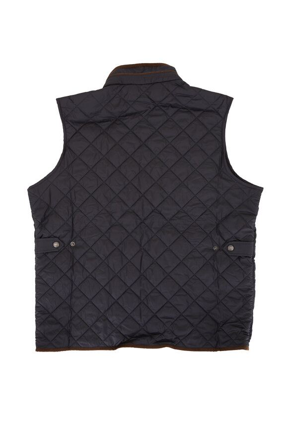 Peter Millar - Essex Black Quilted Travel Vest 