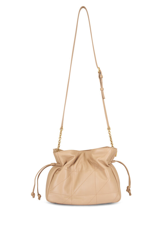 Saint Laurent Jamie Beige Leather Shoulder Bag - view 2