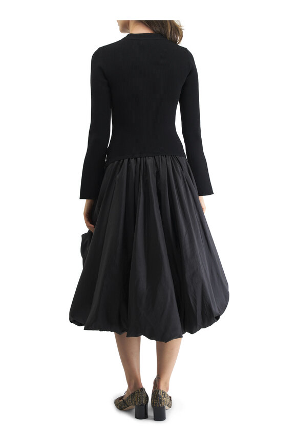 Jonathan Simkhai - Kenlie Black Bubble Midi Dress 