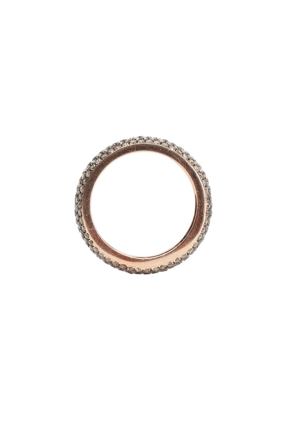 Kai Linz - 18K Rose Gold Champagne Diamond Band