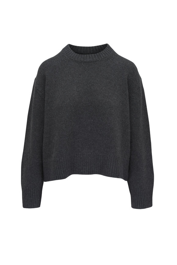 Nili Lotan - Haisley Dark Charcoal Mélange Wool Sweater