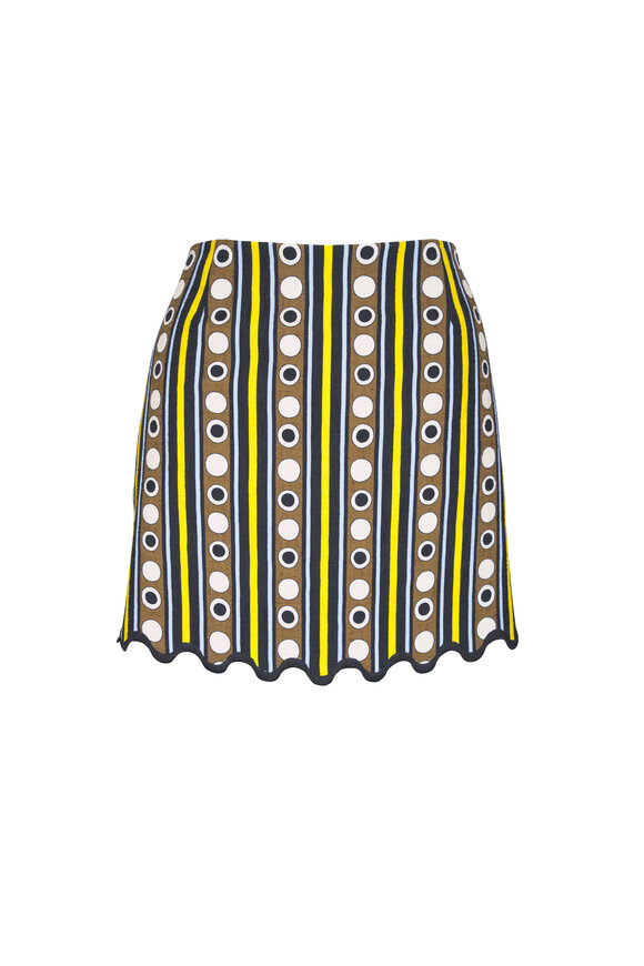 La DoubleJ Baia Sanctuary Brown Rustic Cotton Mini Skirt - view 1
