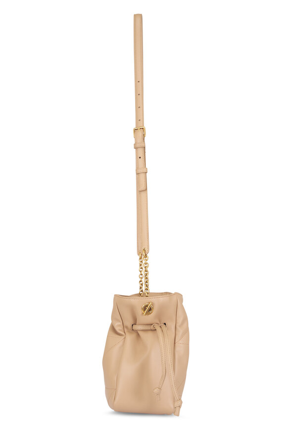 Saint Laurent Jamie Beige Leather Shoulder Bag - view 3