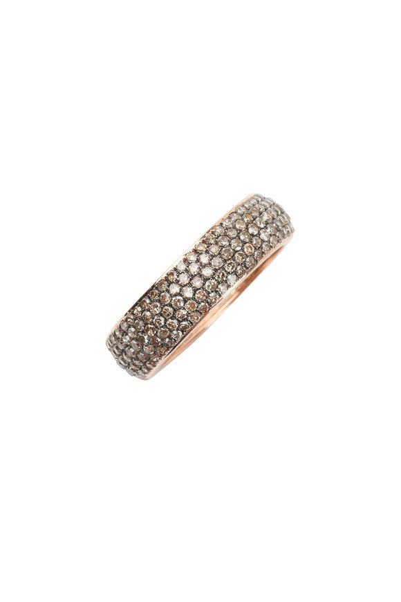 Kai Linz - 18K Rose Gold Champagne Diamond Band