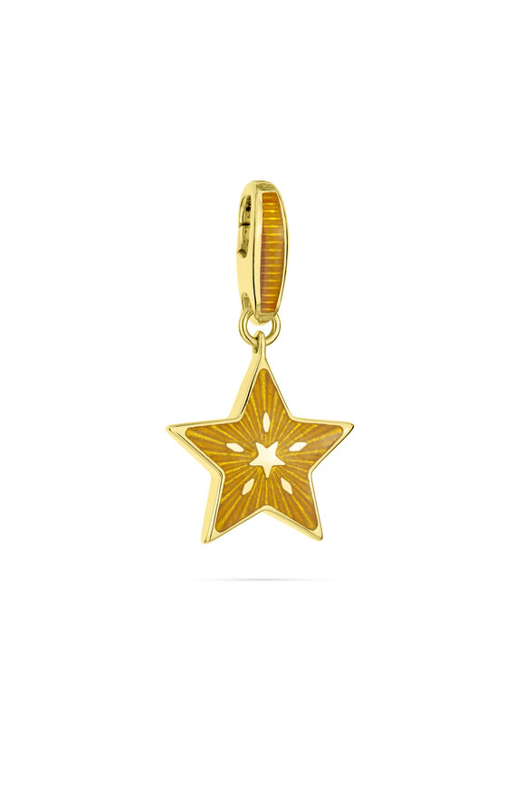 Paul Morelli 18k Yellow Gold Dark Yellow Star Charm