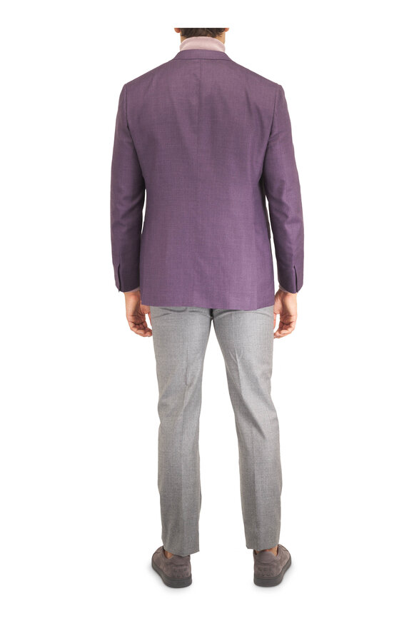 Brioni Ravello Rose Check Cashmere, Silk, Linen Sportcoat - view 4